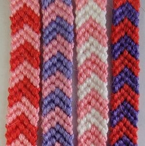 Colorful Chevron Friendship Bracelets